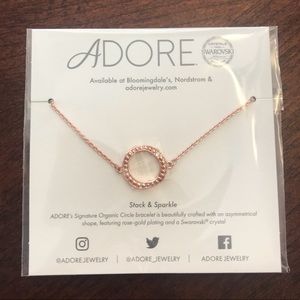 ADORE rose gold small stackable necklace